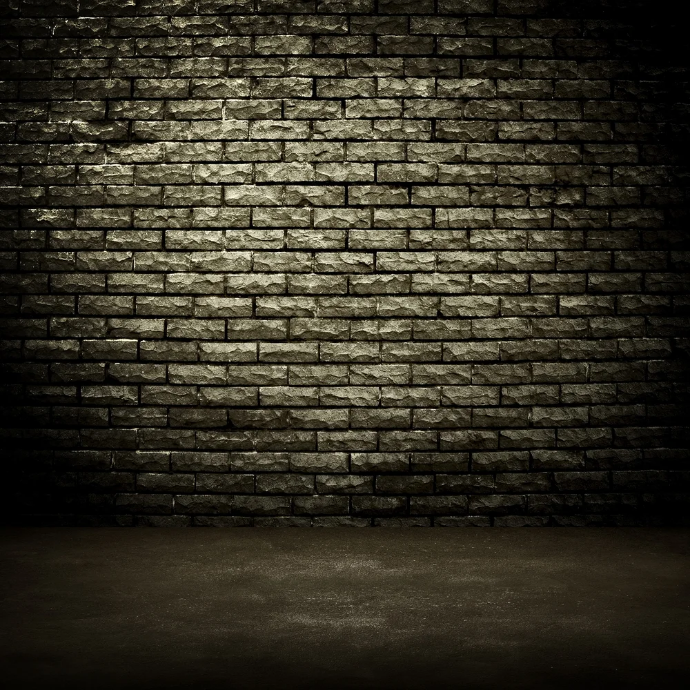 LIFE MAGIC BOX Black Brick Wall Background Backdrop Photography Woodland Party Photocall Wedding |