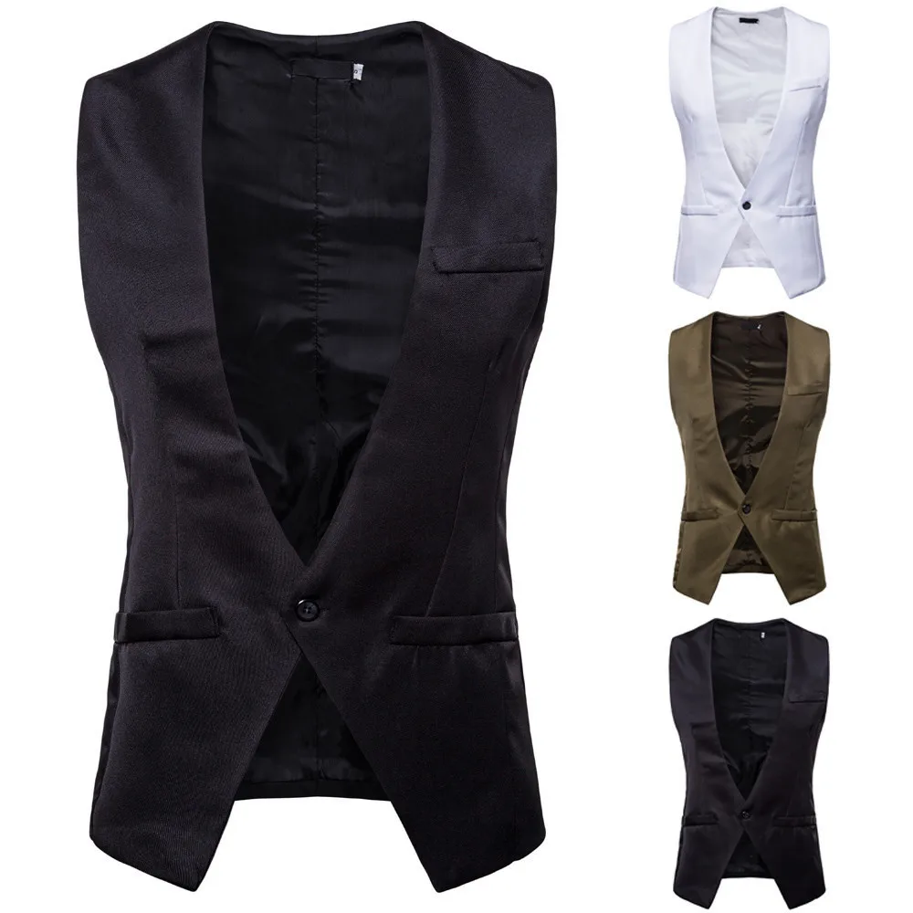 Костюм жилет Мужская куртка без рукавов жилет Мода весна осень chalecos para hombre d90628