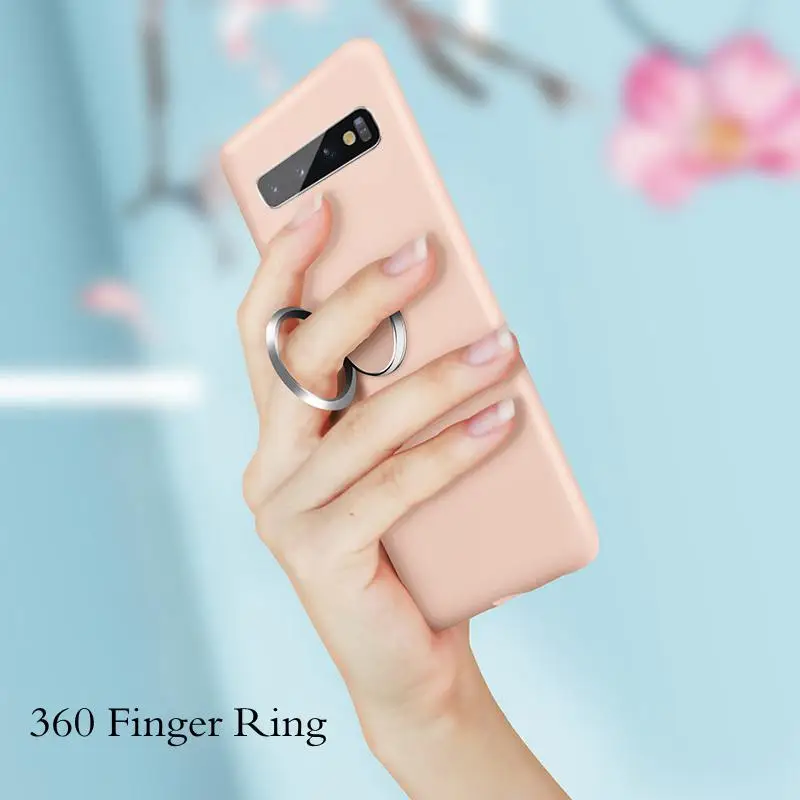 Магнитные металлические кольца S9plus S10lite S10plus мягкие силиконовые чехлы с жидким