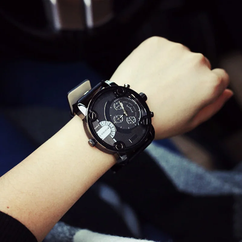 2016 Спорт Армия Д Марка Стиль Большой Циферблат Кварцевые Наручные Часы для