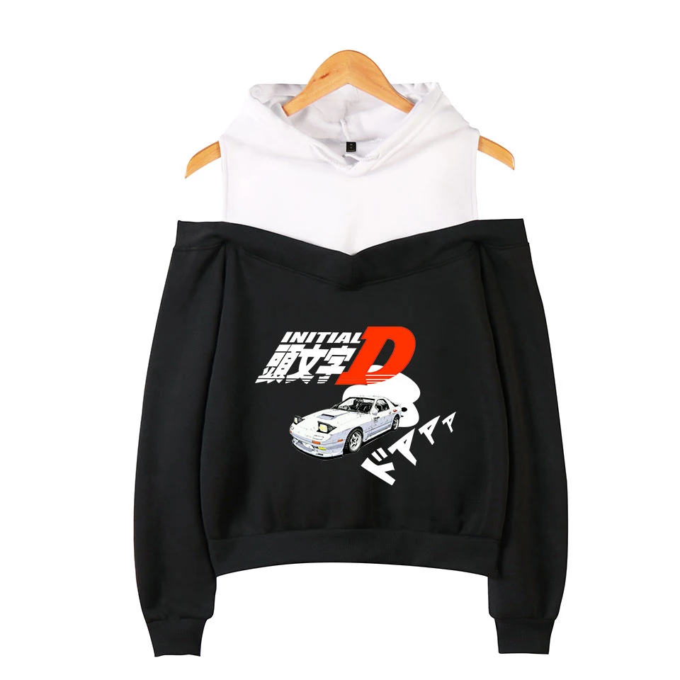 Женские толстовки с капюшоном и длинным рукавом Initial D 2D Новое поступление