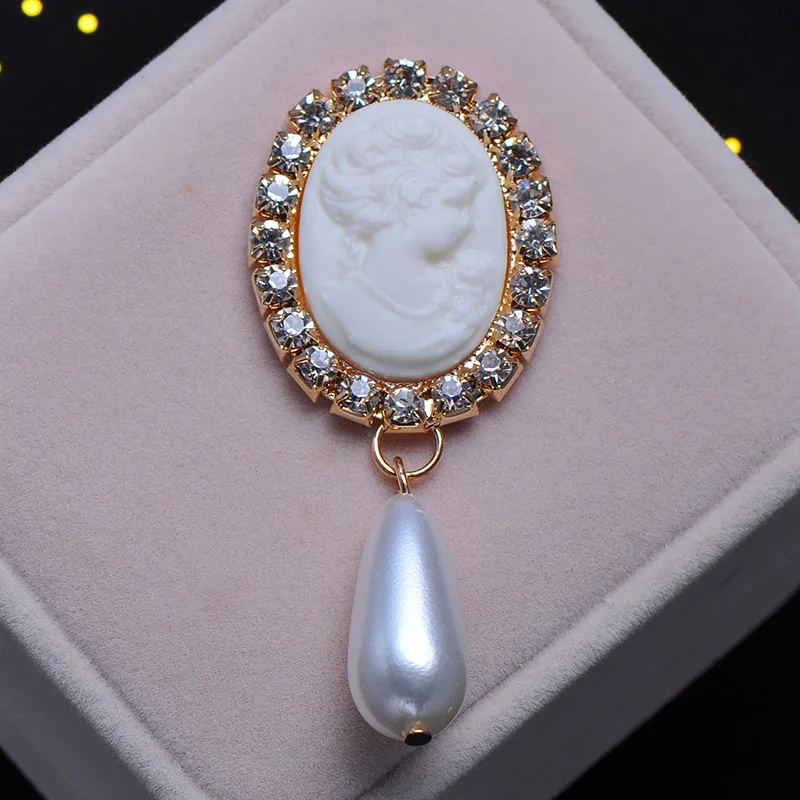 light gold white S0589) 10 шт./лот, 26 мм x 63 мм стразы, плоская задняя часть, серебро или светильник, позолота, камея бусины посередине - Цвет: light gold white