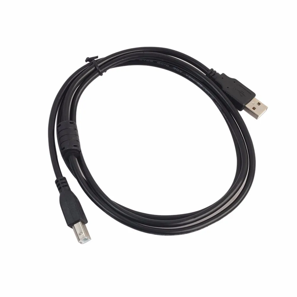 Новинка 2017 высокоскоростной кабель USB 2 0 1 5 м 3 длинный черный экранированный