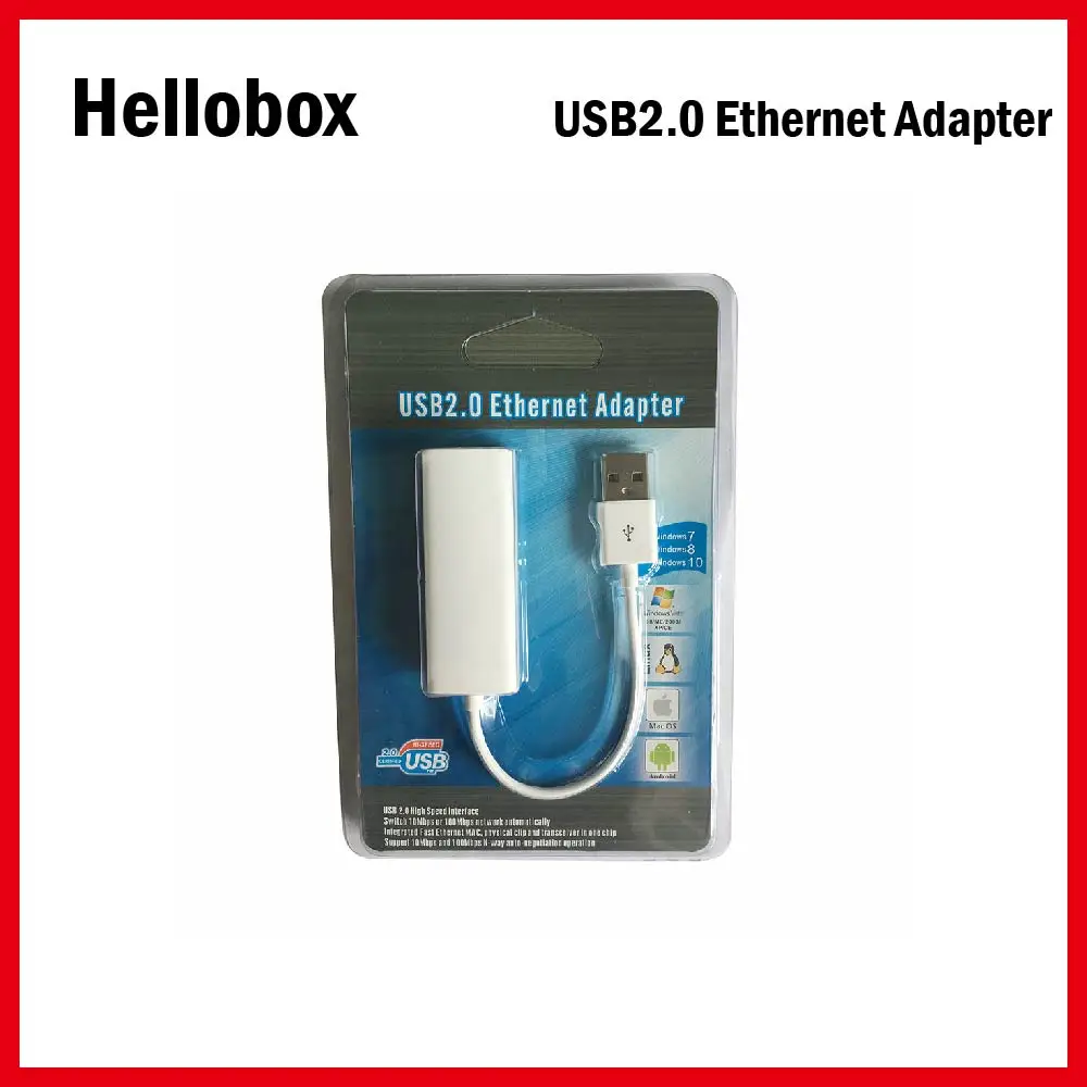 USB к интерфейсу LAN адаптер для Hellobox V5 USD2.0 коммутатор сети