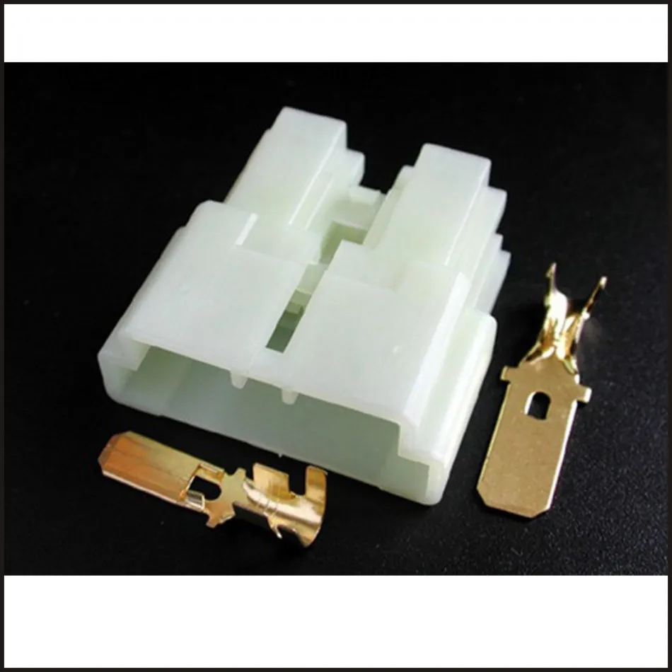 

100SET Connector Terminal plug socket jacket auto parts plastic female Connecter male 6-pin connector DJ7061-6.3/7.8-11