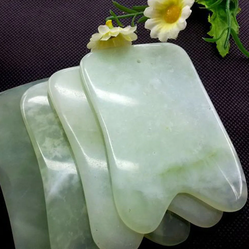 

Natural Jade Handmade Scraper Massage Tool Acupuncture, Acupuncture and Moxibustion for Muscle Sore, Healthy Beauty