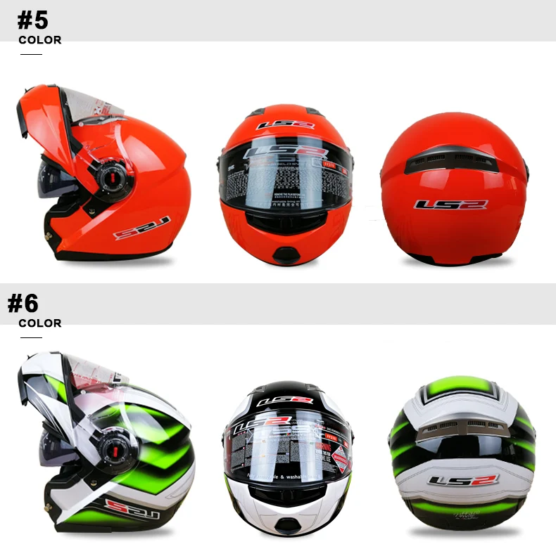 LS2 ff370 мужские флип-ап мото rcycle шлемы двойной щит мото rbike гоночные шлемы круиз автомобильные аксессуары LS2 мото шлемы ECE