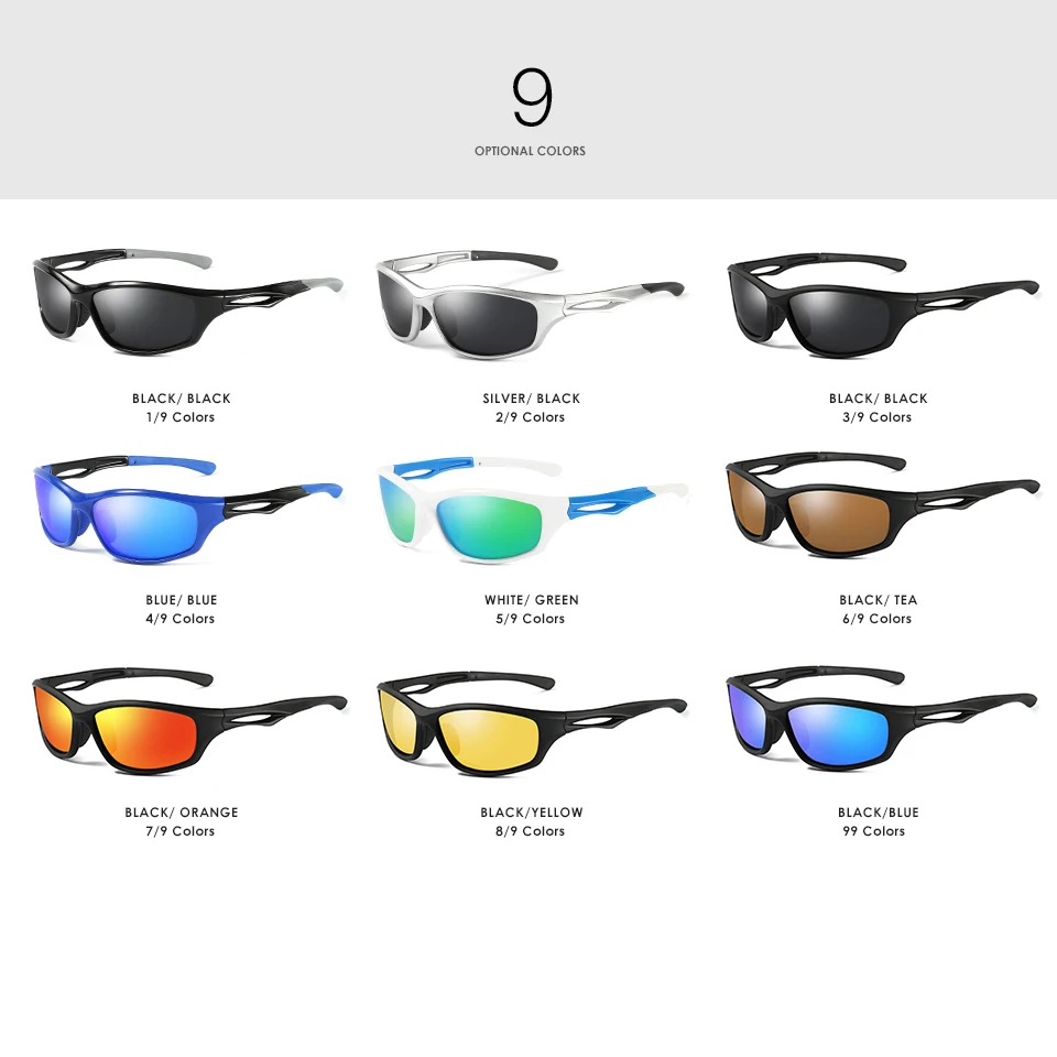 Мужские и женские поляризационные очки DEARMILIU солнцезащитные с зеркальной