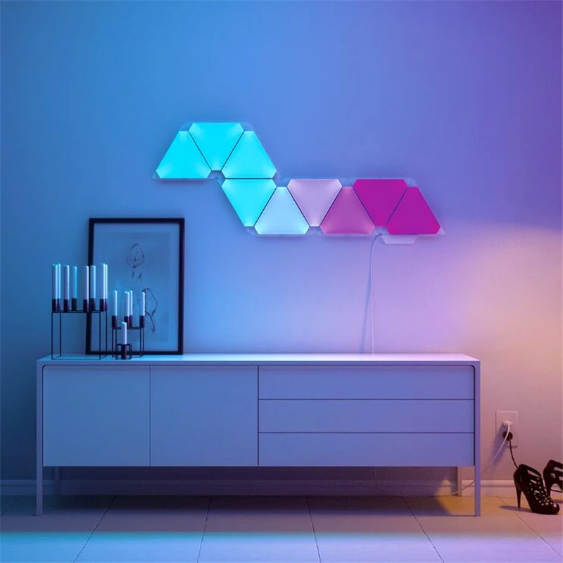 4 пакета Xiaomi Nanoleaf 16 миллионов полноцветная умная световая панель работает с Mijia