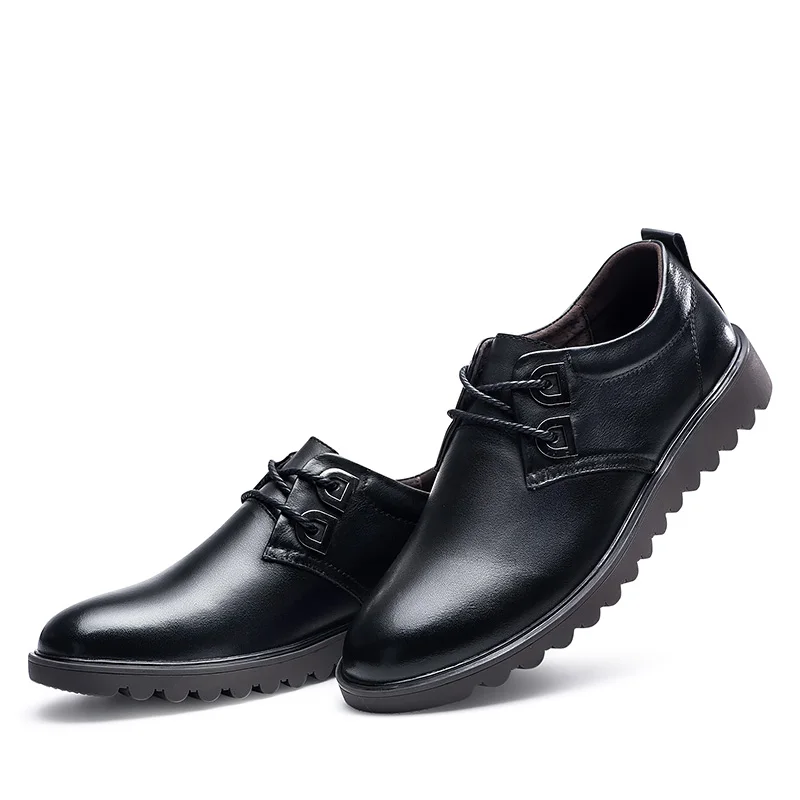 

Men's Derby Shoes Classic Brown Black Shoes For Men Formal Office Shoes Genuine Leather Cow Male Waterproof Comfortable Shoe Man