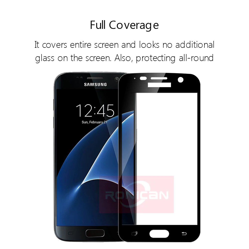 Закаленное стекло с покрытием всего экрана для Samsung Galaxy J3 J5 J7 2017 2016 A3 A5 on J2 Prime