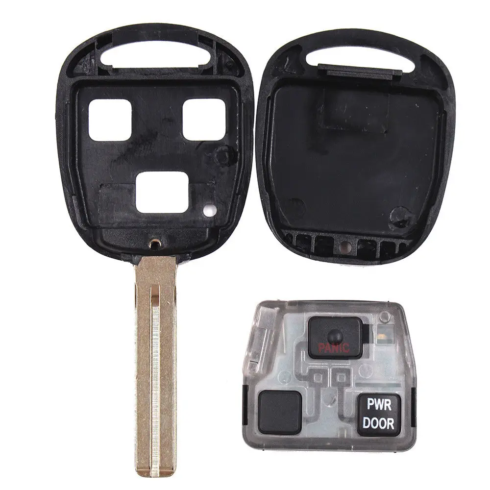 Keyecu New 3 Button Remote Car key Fob 4D68 Chip for Lexus ES300 GS300 GS400 IS300 FCC:HYQ1512V 89785-50030 89785-50031 | Автомобили и
