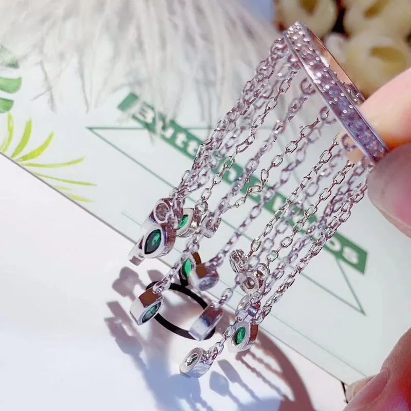 Be 8 Luxury Party Tassel Rings for Women Inlay AAA Cubic Zirconia Stone Ring Fashion Bague Bridal Wedding Gifts R152 | Украшения и