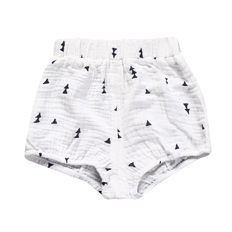 2019 Summer Baby Boys Fashion PP Shorts Children Solid Color Cotton Linen Bloomers Toddler Girls Triangle Pants Clothes |