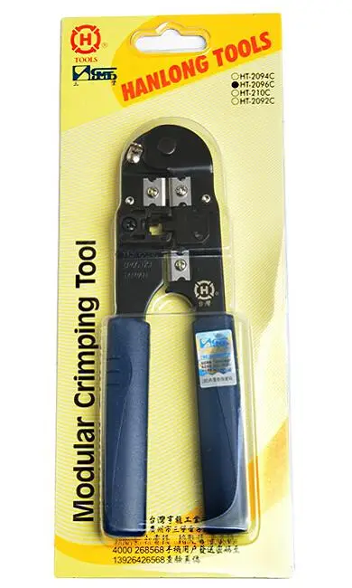 KELUSHI HT 2096C RJ11 телефонная линия зажим щипцы RJ12 кристальная головка Быстрая