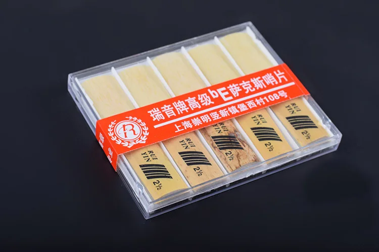 

Brand New 10 Pcs Good Quality Saxophone Alto Reeds Case 2.5 Musical Instruments Alto Sax Reeds Parts Accessories