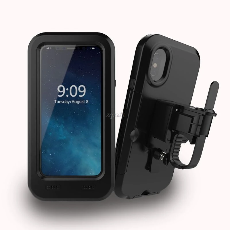 Мотоциклетный велосипедный держатель для телефона, сумка для iphone X XS Max 8 7 6 Plus 5, водонепроницаемый чехол для мобильного телефона, держатель для руля велосипеда