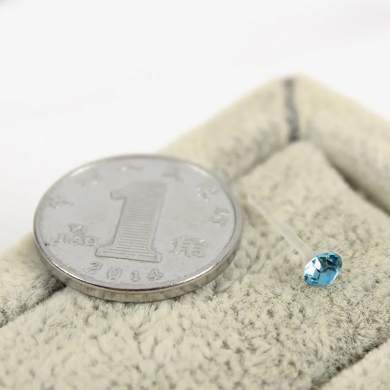 6 модных цветов блестящие антиаллергические пластиковые серьги гвоздики с