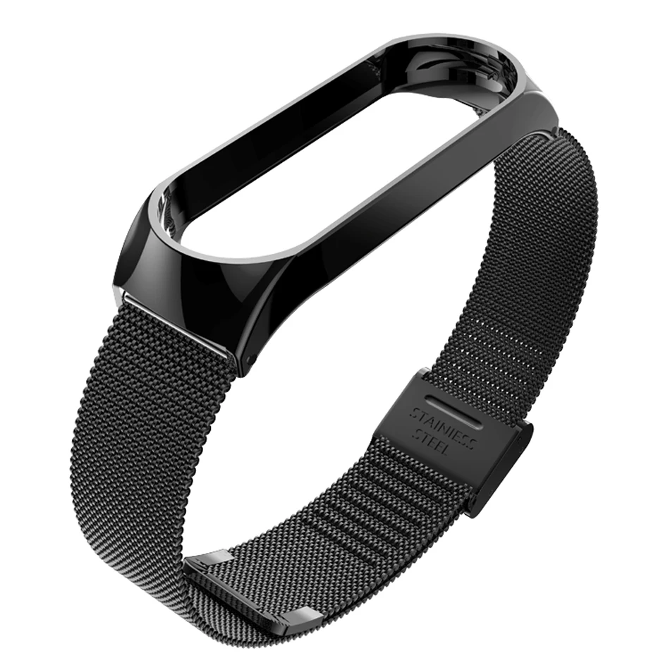 ZXJXWBTOP Metal Milanese Loop Stainless Steel For Mi Band 3 Bracelet Wrist Strap Xiaomi | Электроника
