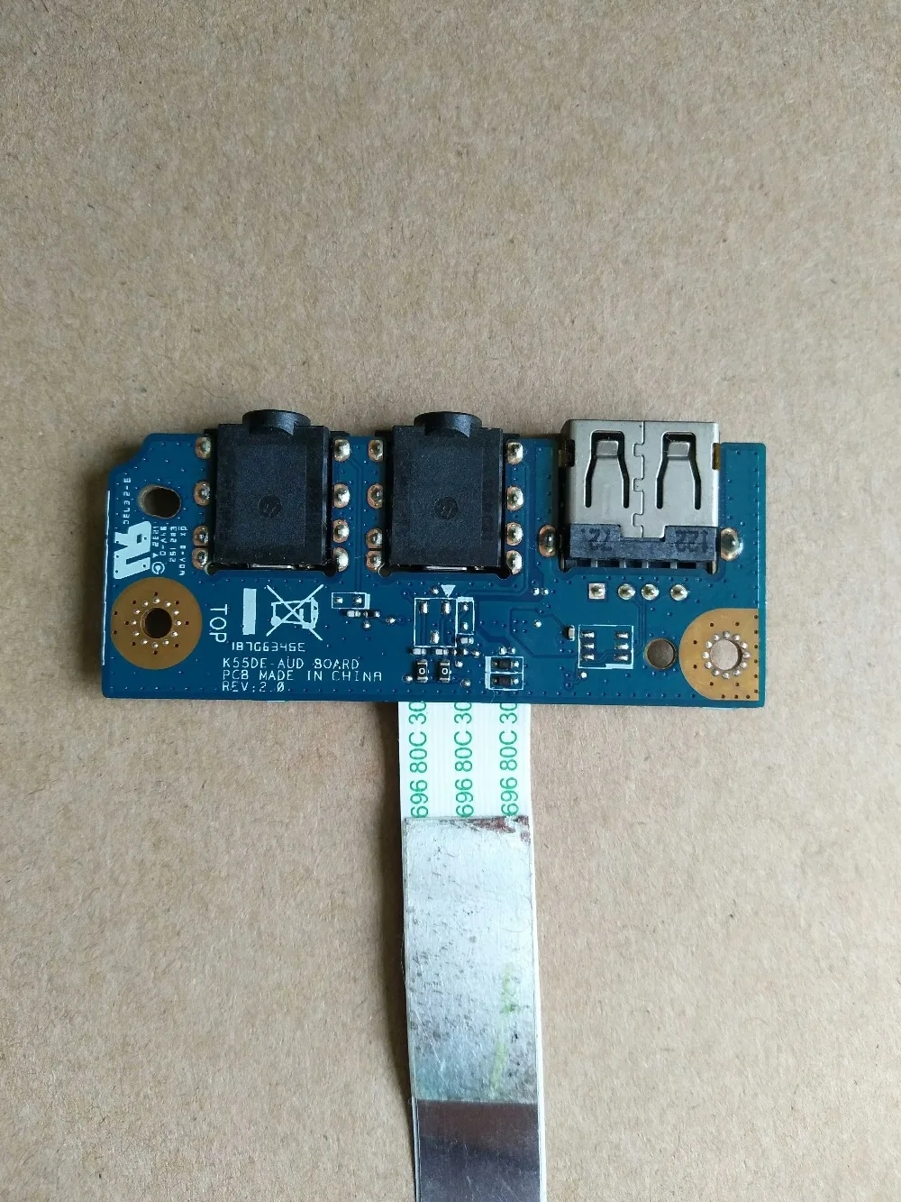 

Original For ASUS K55DE USB audio panel board K55DE AUD BOARD