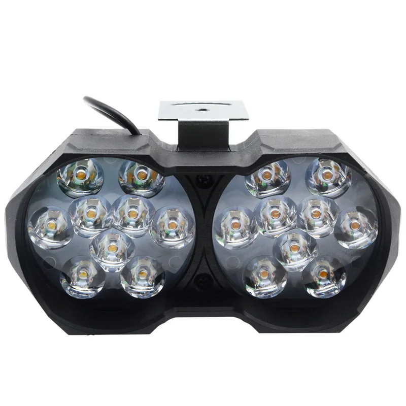 6Led 9Led 18Led 10W 25W авто лампа мотоцикла светодиодный светильник туман пятно белый головной светильник рабочий светильник AC/DC 12V 24V внешний светильник Инж - Испускаемый цвет: 18Led 25W 3000LM