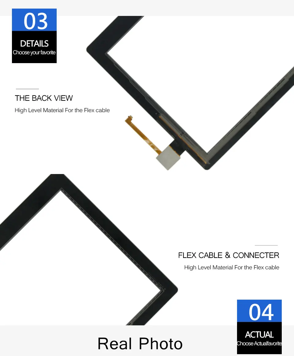 Srjtek 10," для lenovo Tab 2 A10-70 A10-70F A10-70L Сенсорный экран планшета Панель Сенсор внешний Стекло планшетный ПК Запчасти для авто
