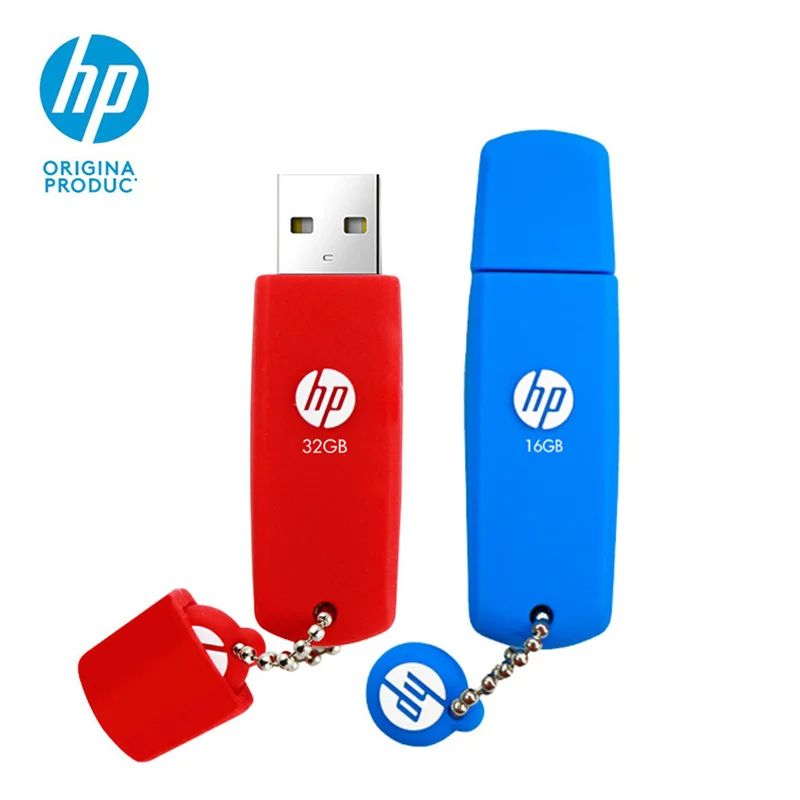 Оригинальный флешка флеш накопитель 32 Гб 16 hp V188W Новый Silicona Pendrive цветной