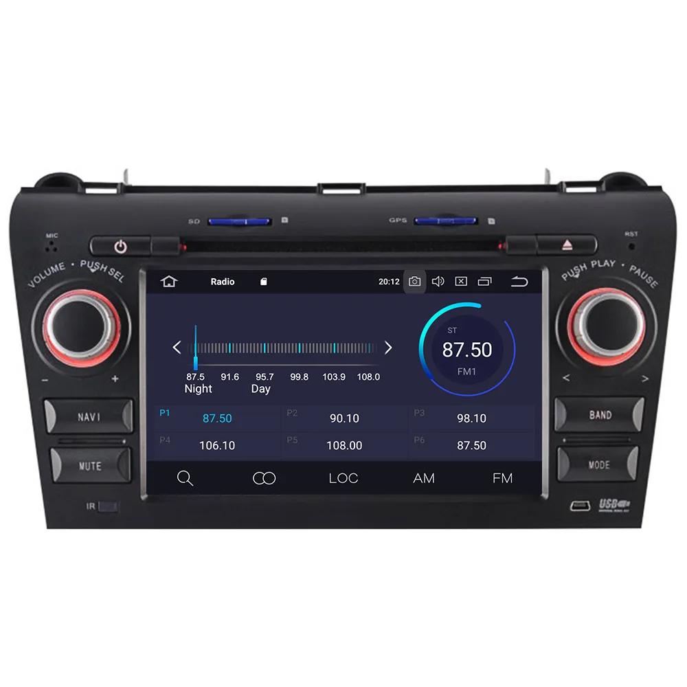 

DVD- Aotsr Android 9,0 GPS- Mazda 3 2003-2009, 2 DIN, 4 + 32 , 2 + 16