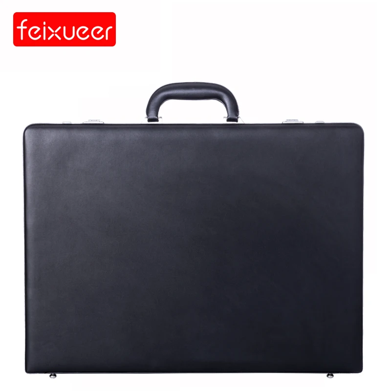 Feixueer дизайнерский PU кожаный портфель деловой чехол для ноутбука мужской