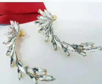 2019 Новые Модные Элегантные винтажный в стиле панк готика Кристальные сережки из