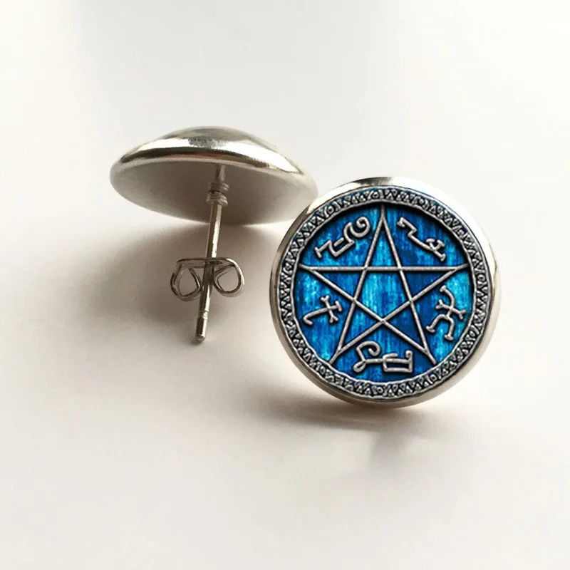 1 пара Сверхъестественное Devils ожерелье Trap ювелирные изделия стекло кабошон