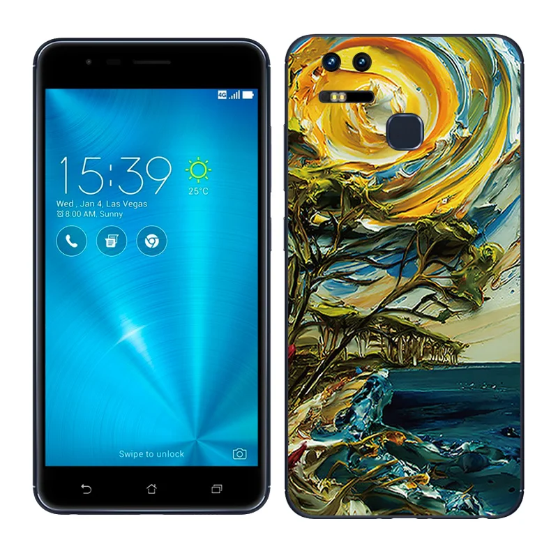 Мягкий ТПУ чехол для Asus Zenfone 3 Zoom ZE553KL 5 дюйма Силиконовый Чехол Для масляная