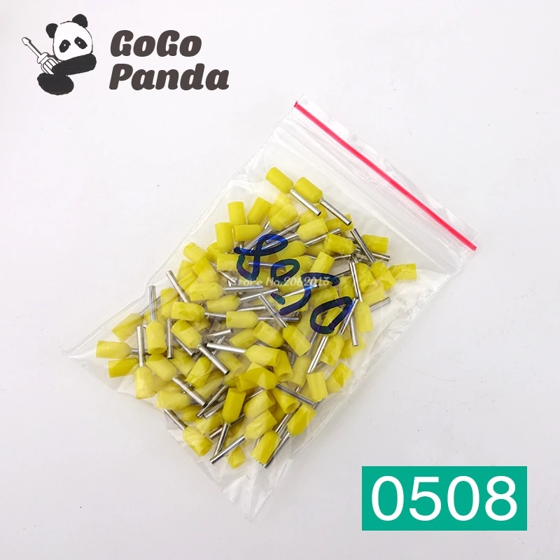 Бесплатная доставка 100 шт. E0508 22AWG провода обжимной штифт изолированный