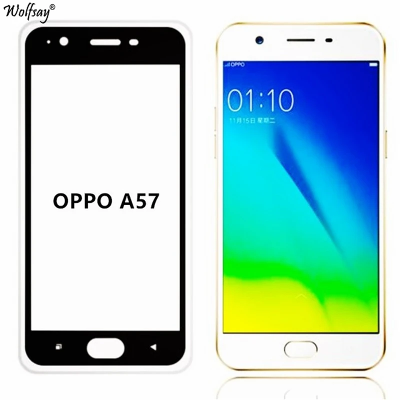 Wolfsay 1 шт. для Стекло OPPO A57 Экран протектор Закаленное царапинам Защитная пленка A39