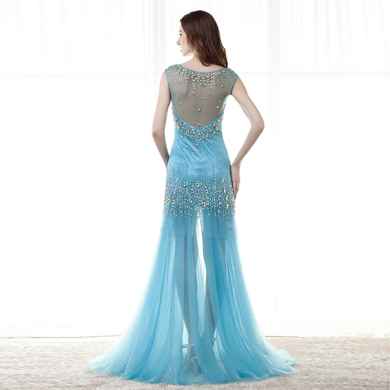 Forevergracedress Реалистичные Фотографии Синий платье для выпускного вечера Лидер