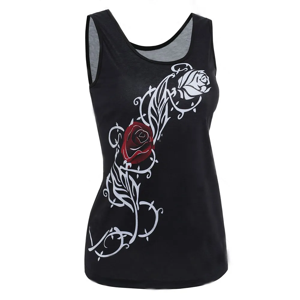 Женский черный топ без рукавов с принтом беговой жилет для йоги свободный Мягкий