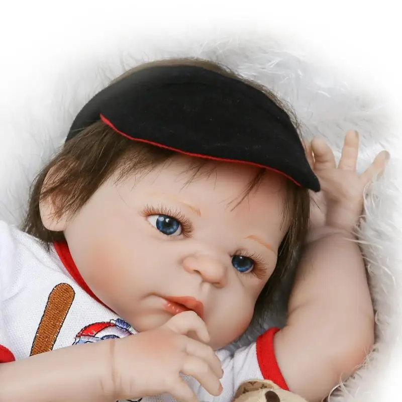 NPK мода 23 &quot56 см полный корпус силикона reborn baby Play House мальчик кукла может Ванна