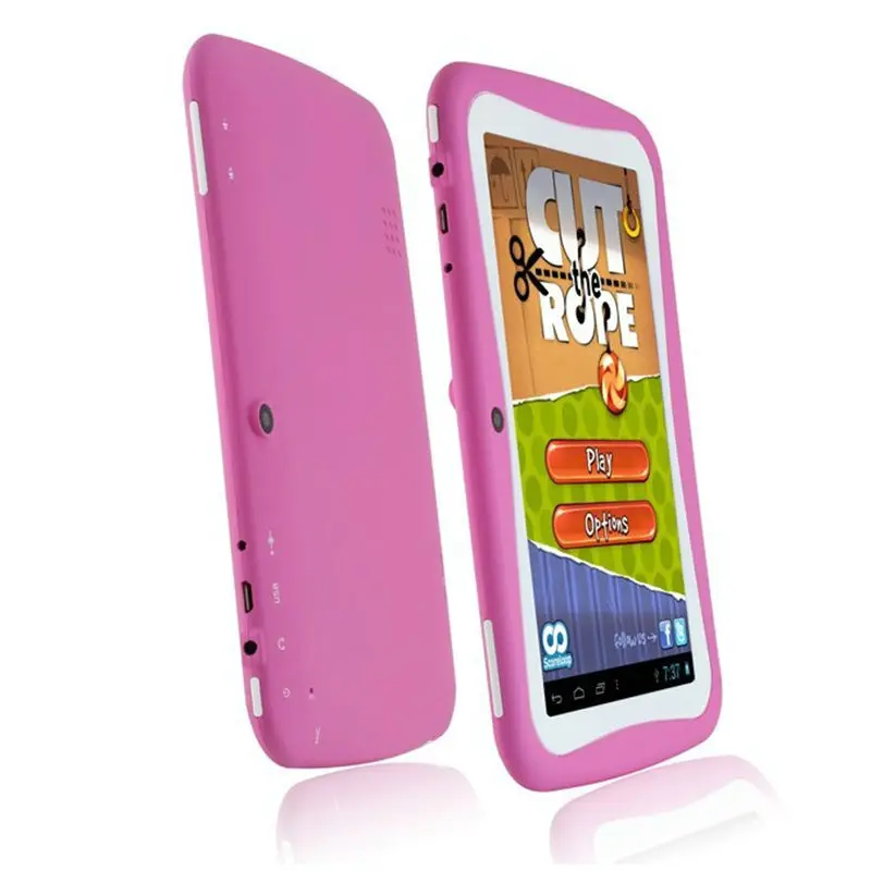 Бесплатная Доставка 7 дюймов Quad Core Дети Tablet PC 8 ГБ RK3126 Android 5.1 MID Dual Cam и Развивающие