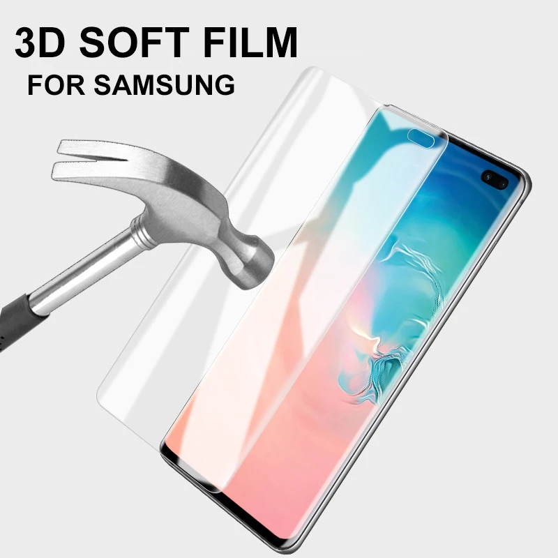 3D протектор для samsung Galaxy S10 Plus Защитная пленка для samsung S10 Lite S10e S 10 e s10plus s10lite не закаленное стекло
