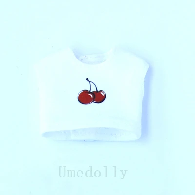 White vest 1 шт. высокое качество кукла джинсовый комбинезон или жилет для Ixdoll, средний Blyth, Blyth, Holala, Ob11 кукла комбинезон одежда аксессуары - Цвет: White vest