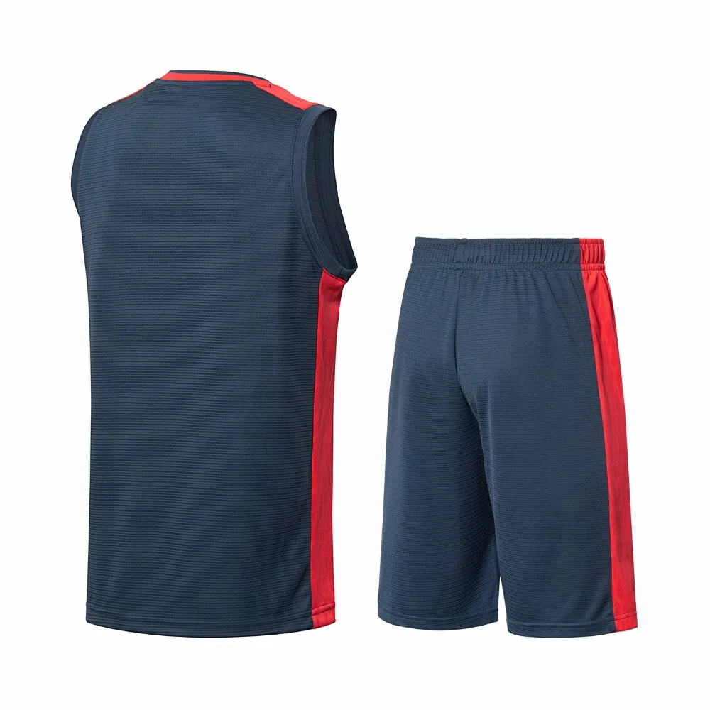 Li Ning мужские баскетбольные соревнования наборы комфорт дышащий жилет + шорты 2 шт.