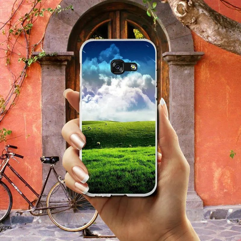 Мягкие чехлы для телефонов Samsung Galaxy S2 S3 S4 S5 Mini S6 S7 S8 S9 S10 Lite Edge Plus Note 4 5 8 9 Blue Sky White Cloud