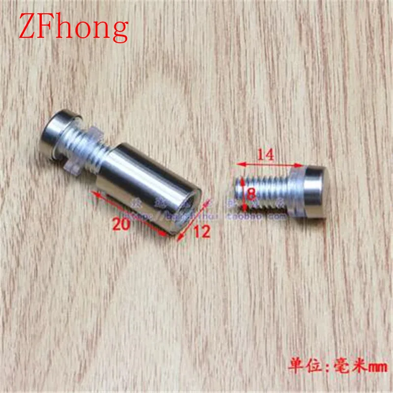 10 шт. диаметр 12 мм из нержавеющей стали с двойной головкой полые стойки штифты для