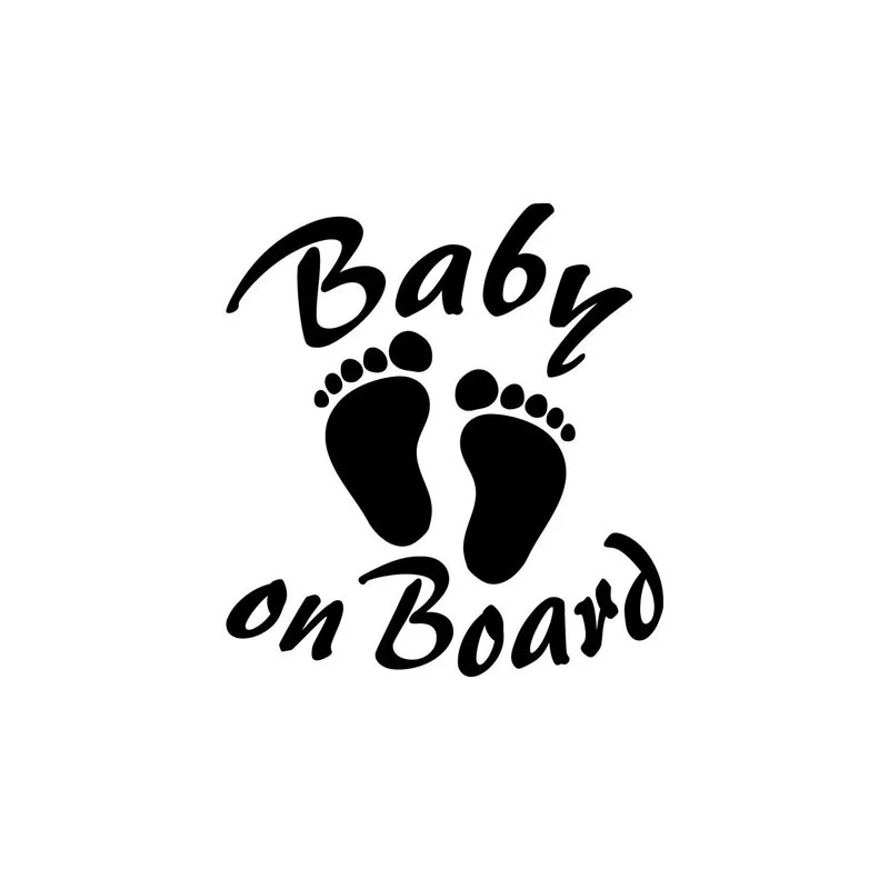 

14.1*15.2cm Baby on Board Warning window Sticker Creative Vinyl Decals Motorcycle Accessories