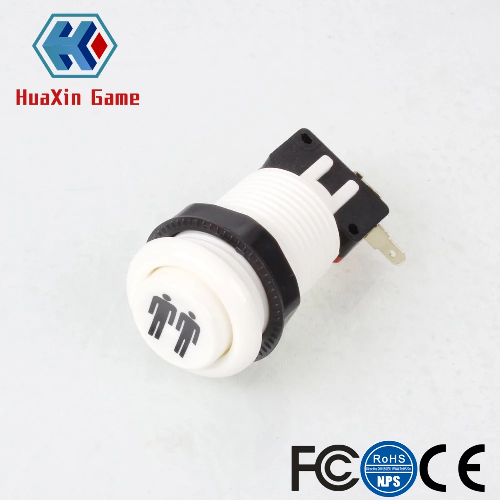 Нажимные кнопки Happ Style 1 игрок/2 игрока Start & Home с микропереключателем для аркадных