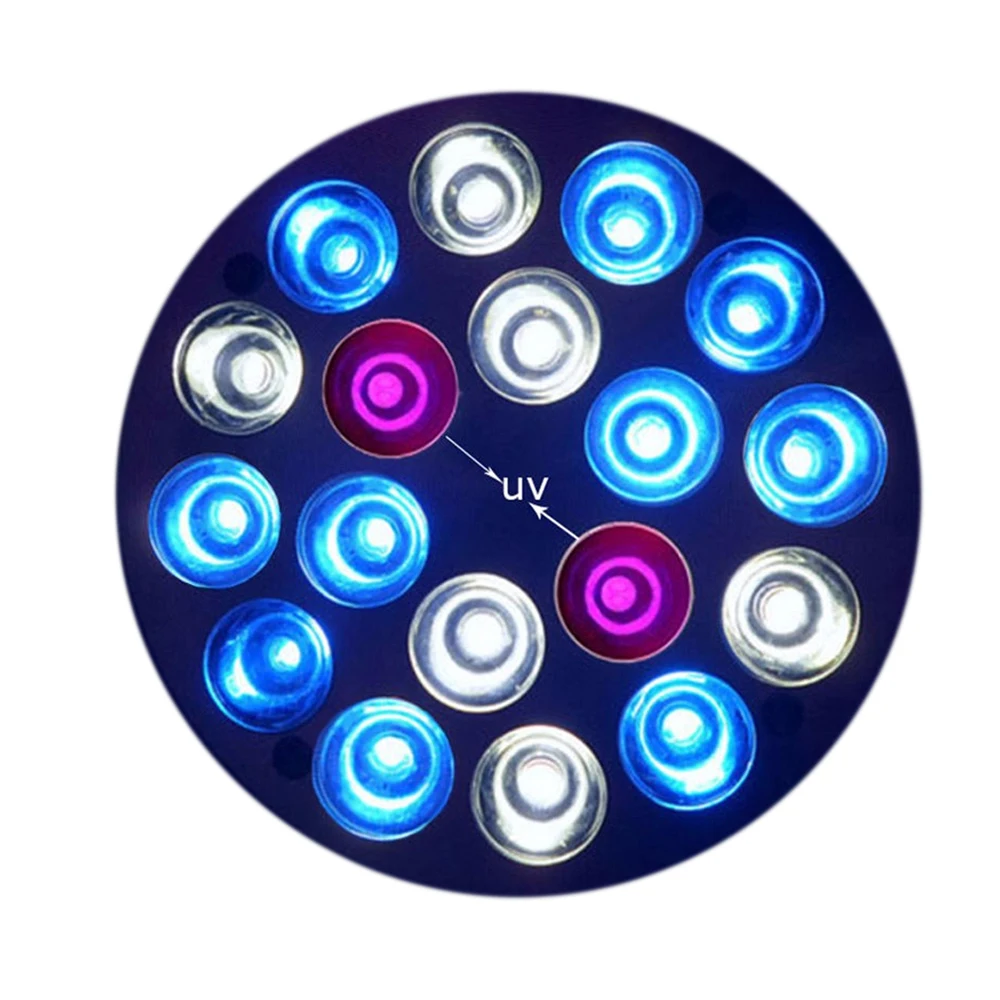 Светодиодная лампа E27 для аквариума UVlight освещение домашних животных растений 54