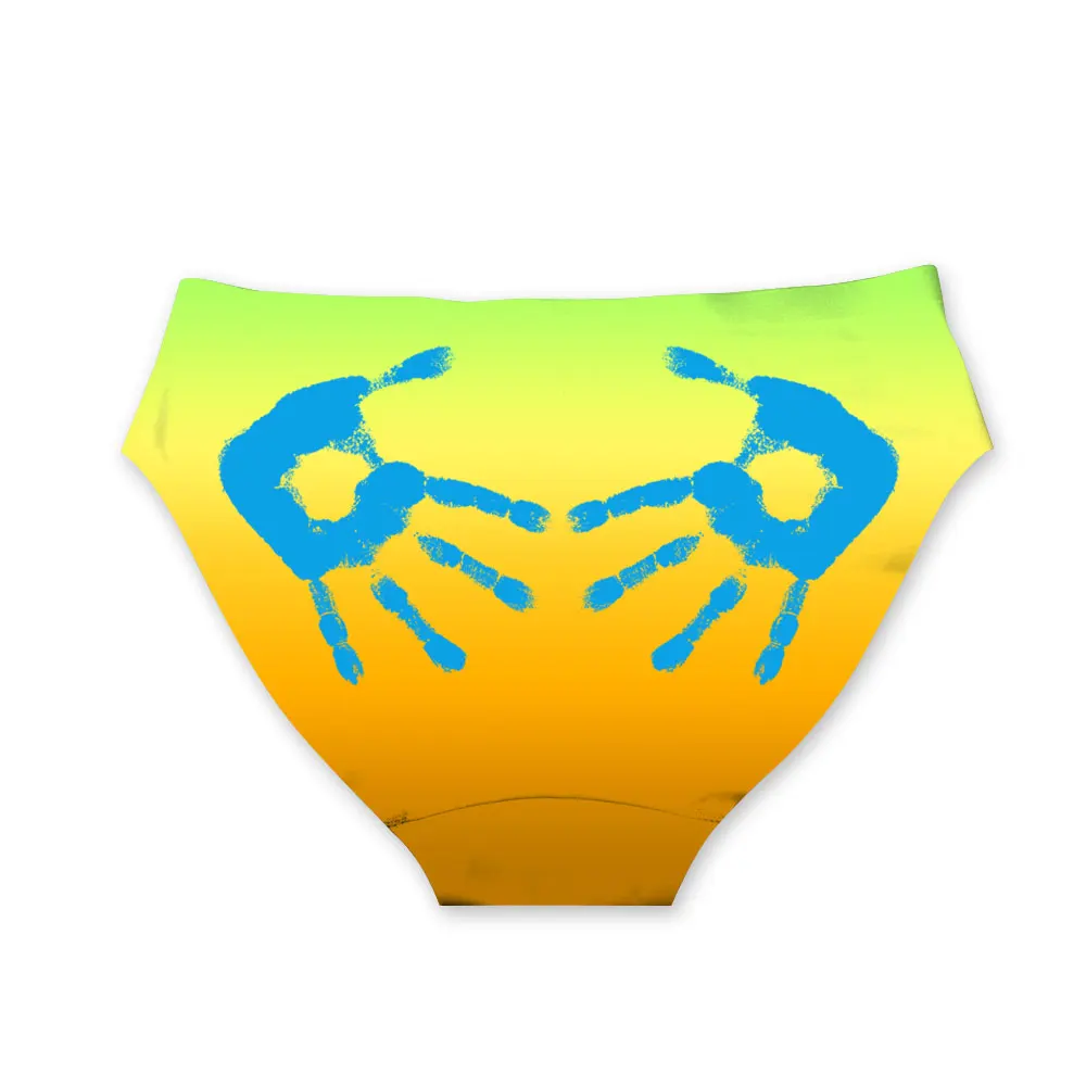 Noisy Designs Wholesale Handprint Printed Female Panties Sexy Underwear Calcinhas Para Mulheres Seamless Briefs Elastic Lingerie |