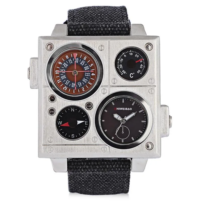 2021 SHIWEIBAO men boys Multifunctional waterproof military wrist watches gentlemen cool nylon fashion compass personality watch | Наручные