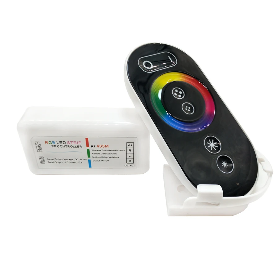 DC 12-24V RF 12 A wireless Touch Remote Controller 4A*3CH RGB Led Strip for 2835 5050 3014 | Лампы и освещение