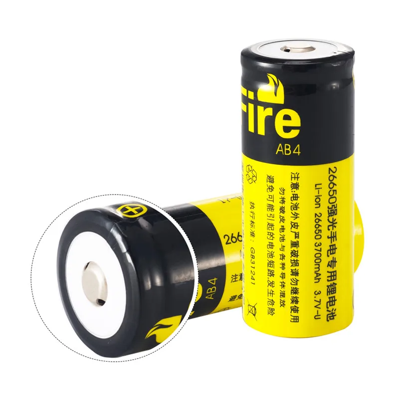 Лидер продаж Supfire фонарик 26650 Батарея 3 7 V Li Ion 3700 mAh Перезаряжаемые для мощный